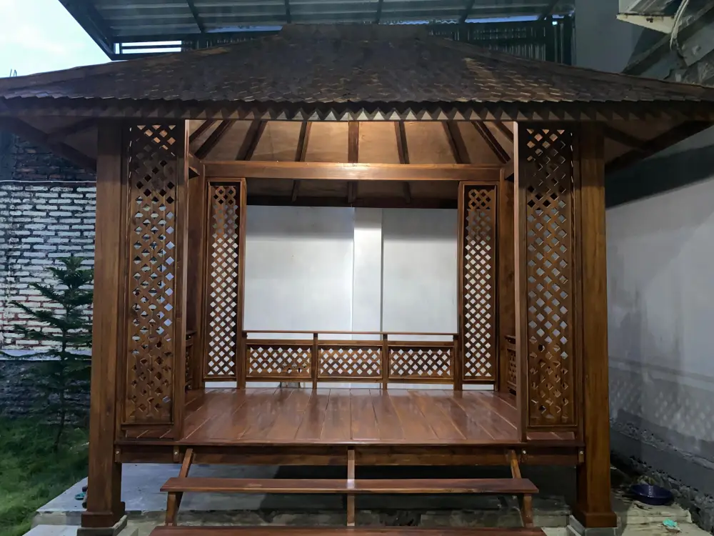 Gazebo Jati Minimalis