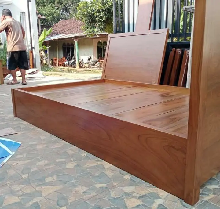 Tempat Tidur Jati Minimalis, Ranjang Kayu Jati Jepara, Tempat Tidur Minimalis Modern, Ranjang Jati Mewah