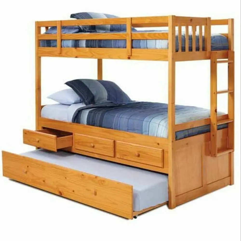 tempat tidur tingkat anak, ranjang susun minimalis, tempat tidur tingkat kayu jati
