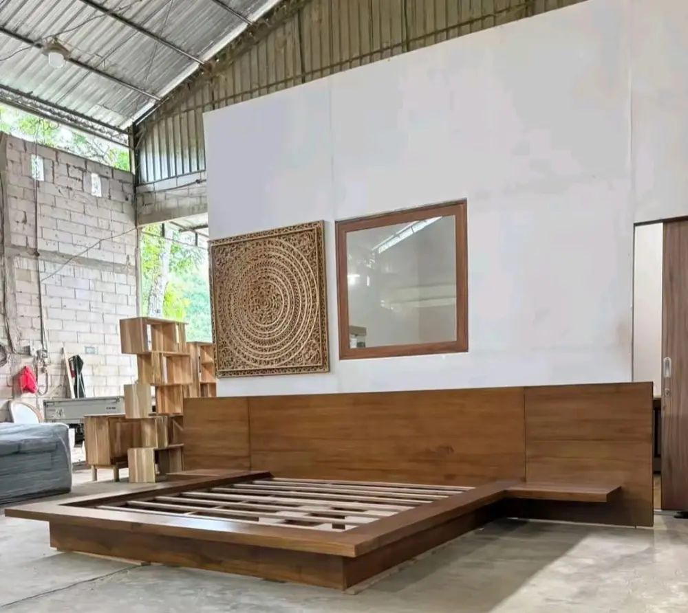 Tempat Tidur Jumbo Minimalis 200x200 Kayu Jati Solid