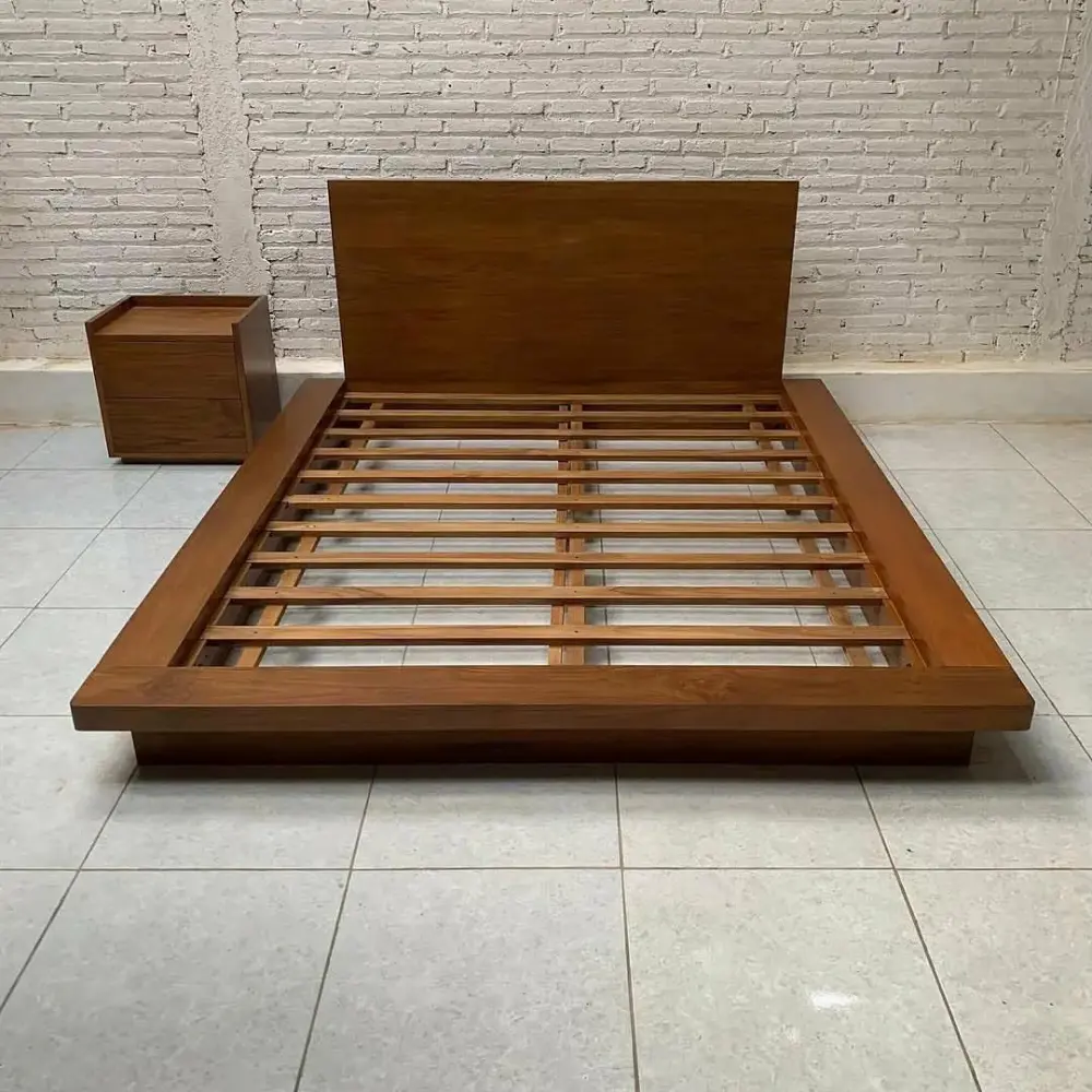 Tempat Tidur Minimalis Kayu Jati 180x200 cm  - dipan kayu jati